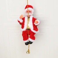 christmas santa claus climbing beads music electric gifts climbing rope dolls christmas gifts creative decorations