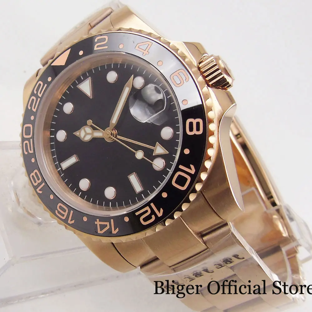 Часы наручные BLIGER Мужские автоматические брендовые Роскошные с покрытием из