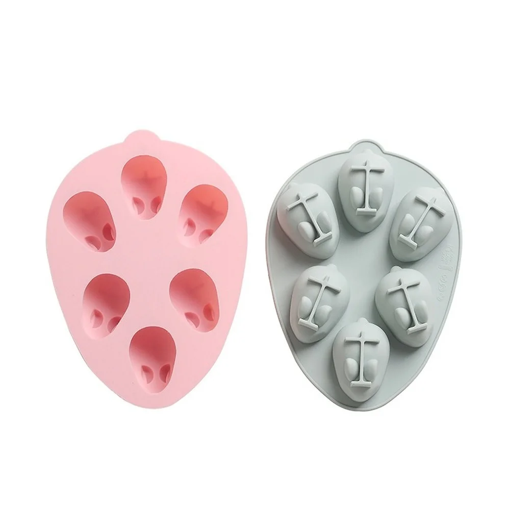 

DIY Creative Halloween 6-hole 3D Bunny Cake Mold Microwave Oven Baking Silicone Cake Mold Chocolate Pudding Mold Kitchen Parts