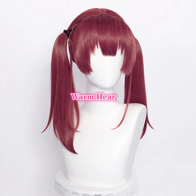 ВТюбер Хошоу Марин Парик Hololive Girls Ютубер Косплей Длинные прямые волосы в двойное пучок короткой основе синтетические волосы + шапочка для парика.