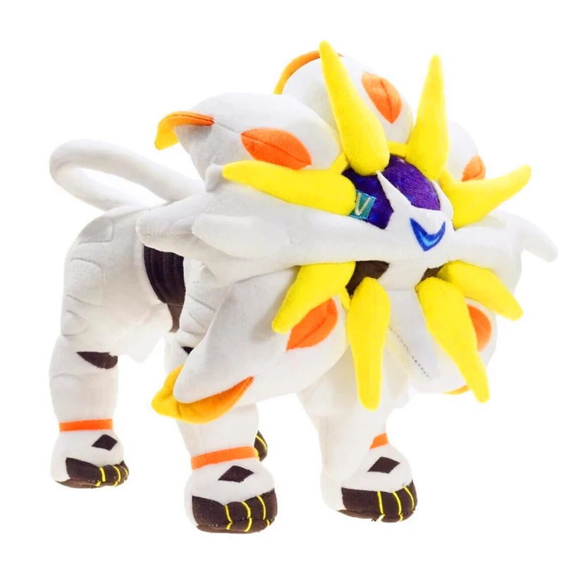 

30cm Anime Pokemon Solgaleo Plush Toy Dolls Cartoon Cute Soft Pillow Japanese Pokemon Elf Sun god Stuffed Doll Toys Kids Gift