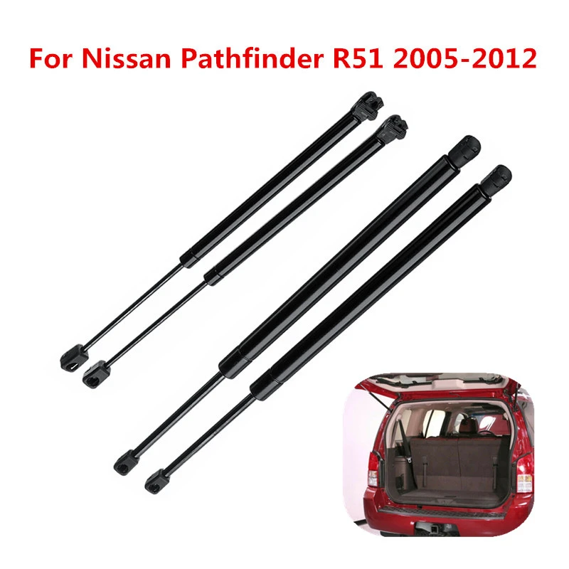 4x Car Rear Window Tailgate Boot Gas Strut Struts Support Bar Fit Nissan Pathfinder R51 2005 2006 2007 2008 2009 2010 2011 2012 |