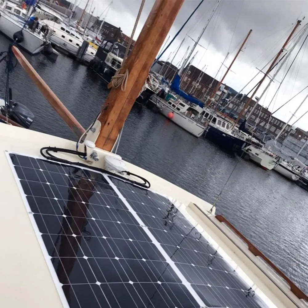 Солнечная панель 100 Вт настоящий монокристаллический кремний 36 ячеек модуль