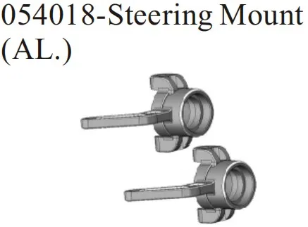 

HSP RC Car Parts 054018-Steering Mount (AL.) 1/5 Scale RC Buggy Truck