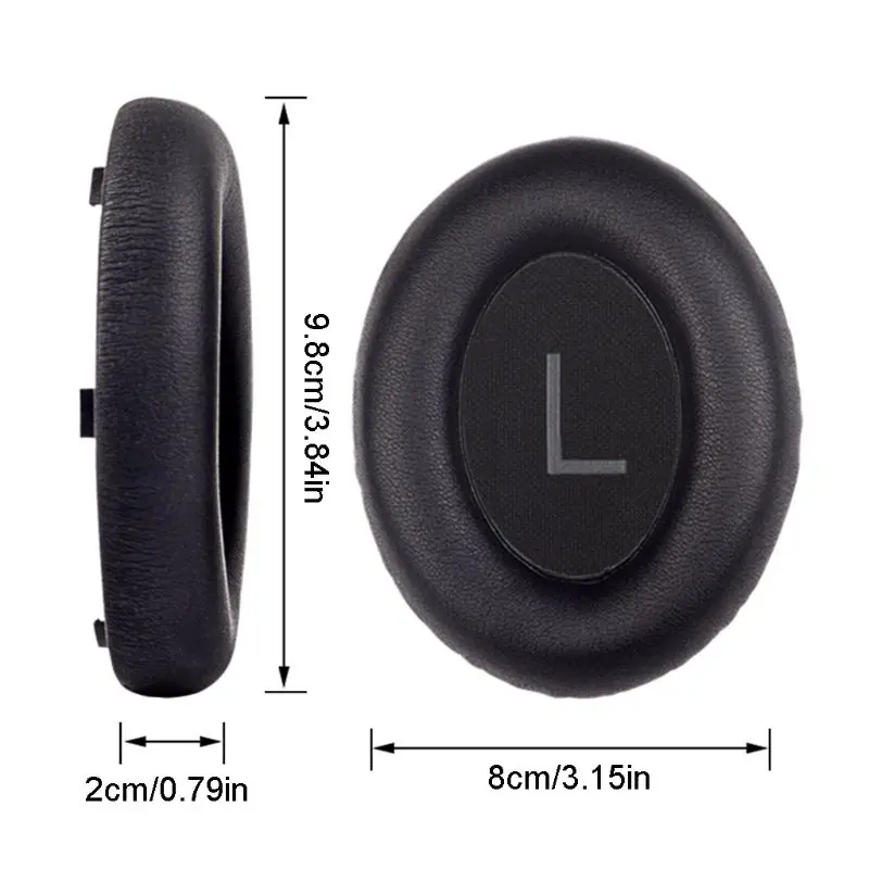 

2PCS Replacement Leather Earpads Soft Foam Ear Pads Cushions Cover for BO-SE 700 NC700 Noise Cancelling Headphones