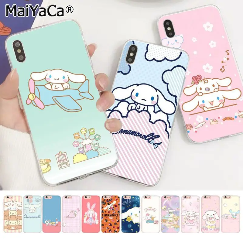 MaiYaCa милый мультфильм cinnamoroll Coque Shell чехол для телефона Apple iphone 11 pro 8 7 66S Plus X XS MAX 5s SE XR чехол для мобильных телефонов