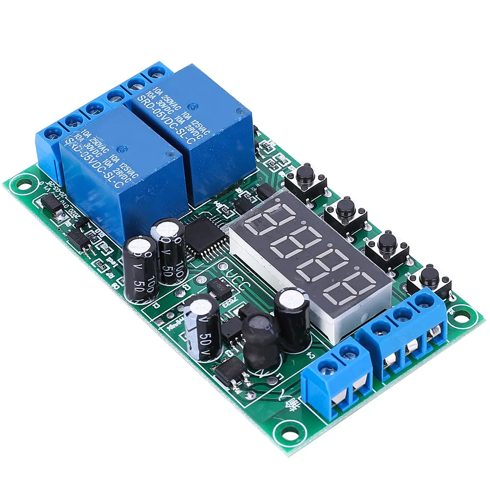 Многофункциональное реле задержки времени YF 7 Двухканальное импульсный