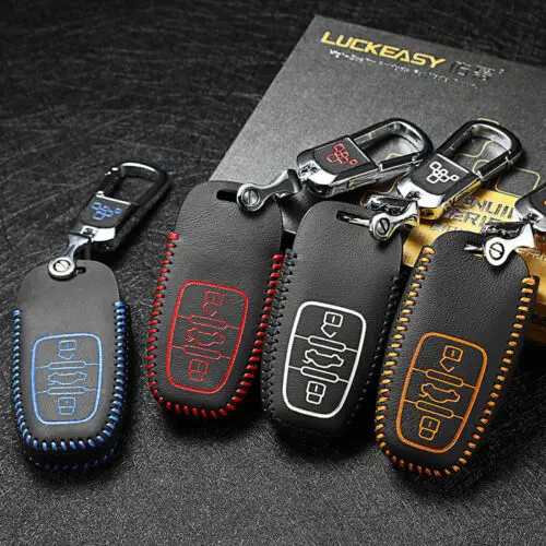 

Smart Key Keyless Remote Entry Fob Case Cover with Key Chain For Audi R8 S8 A7