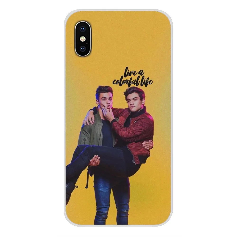 Silicone Skin Cover For Apple iPhone X XR XS 11Pro MAX 4S 5S 5C SE 6S 7 8 Plus ipod touch 5 6 Dolan Twins Grayson Ethan Colorful | Мобильные