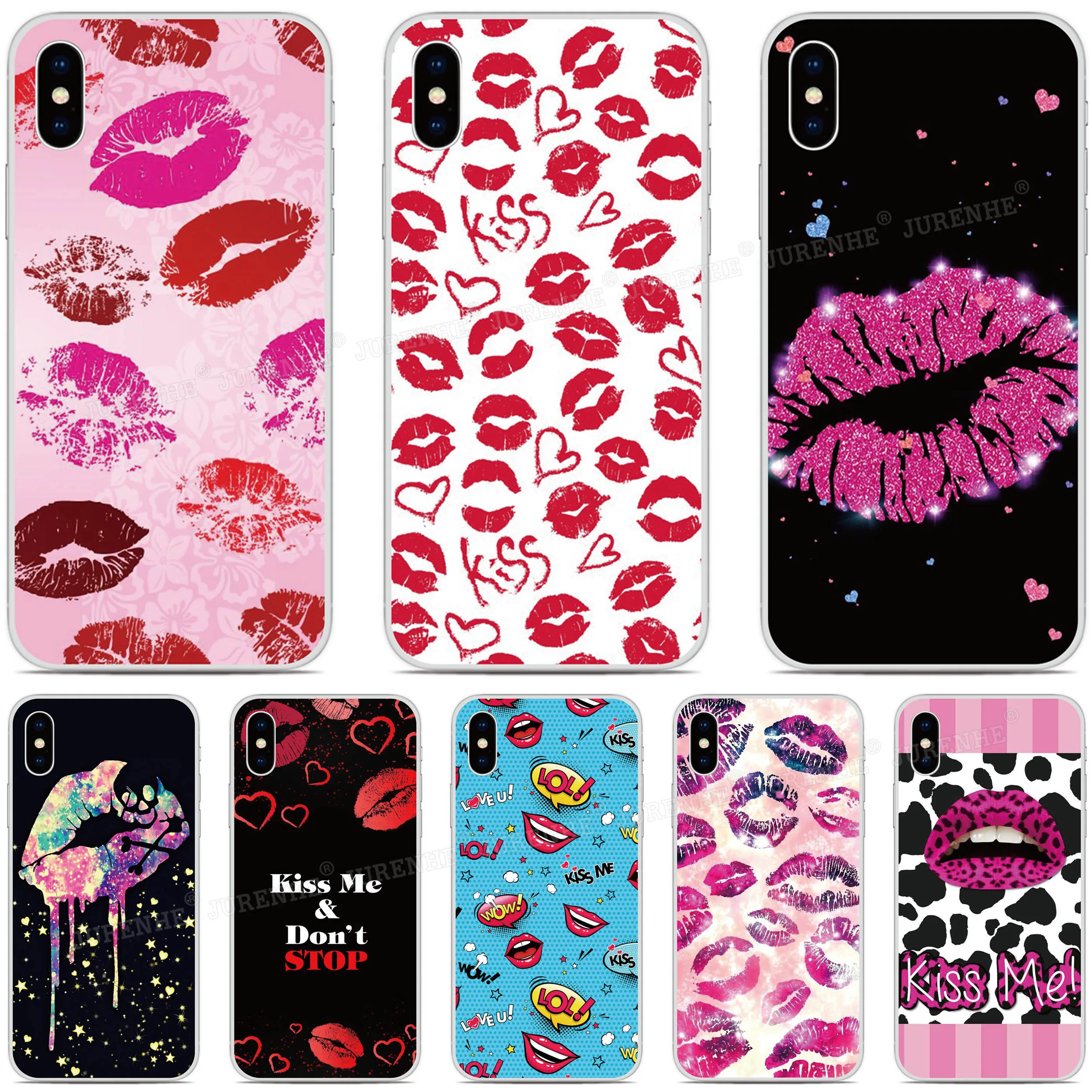 

DIY Custom Photo Cover Sexy Lips Kiss Cases For ASUS-ZenFone Max Pro M1 Rog Phone 2 6 5 5Z 4 Lite L1 Shot Plus M2 Phone Case