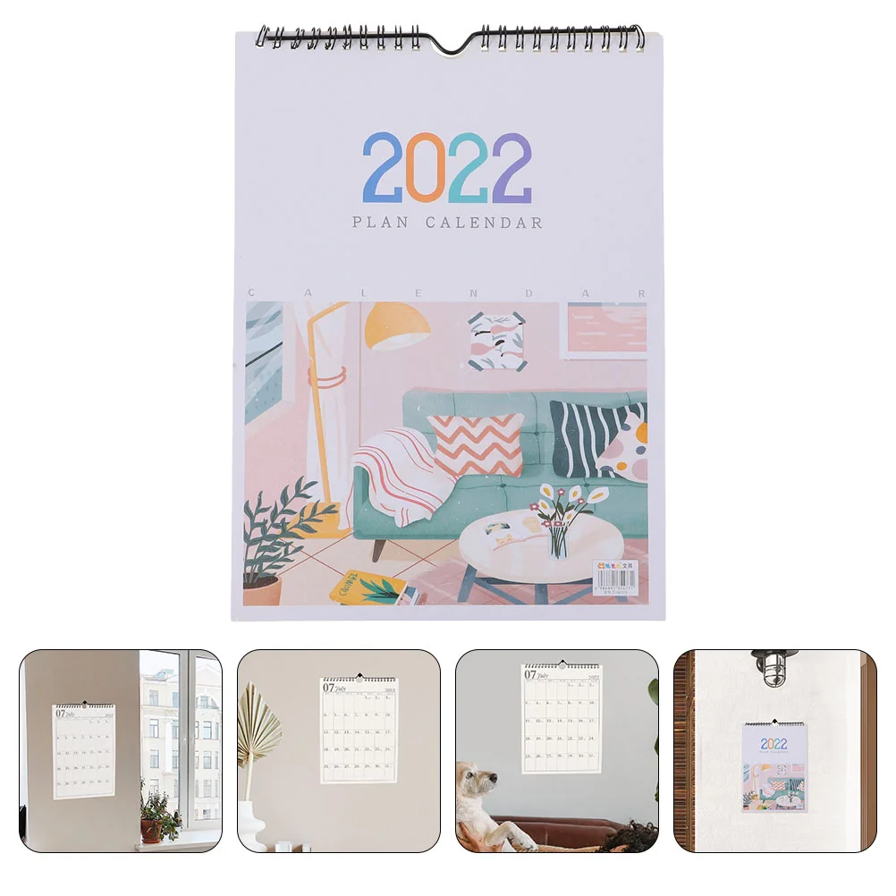 

1pc Wall Calendar Plan Calendar Planning Schedule for The Year Of The Tiger (Assorted Color)
