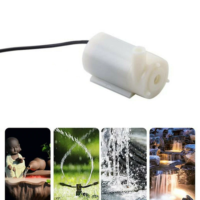 

Mini Submersible Pump 5V To 12V DC Aquarium Fountain Micro Pump