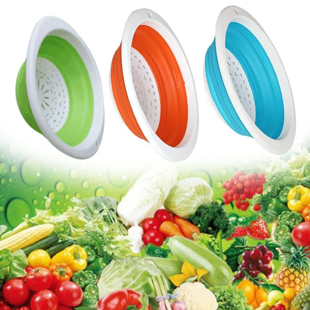 Креативная складывающаяся Многофункциональная Корзина Для Мытья фруктов
