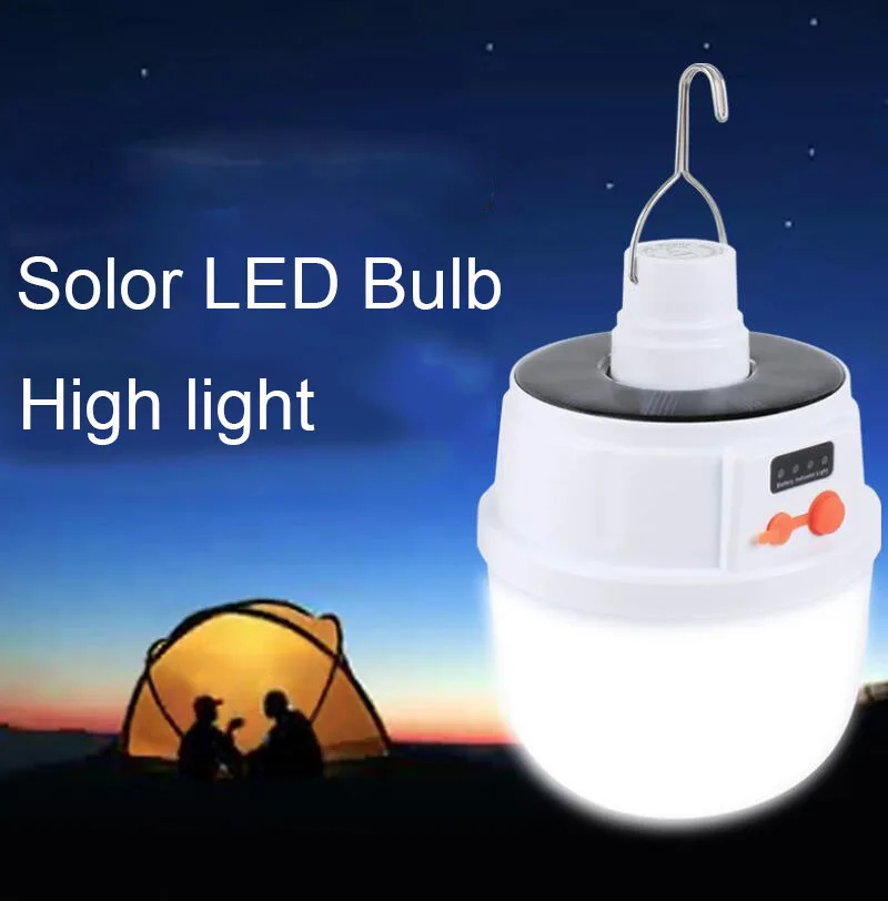 Светодиодный аварийный светильник на солнечной батарее перезаряжаемый