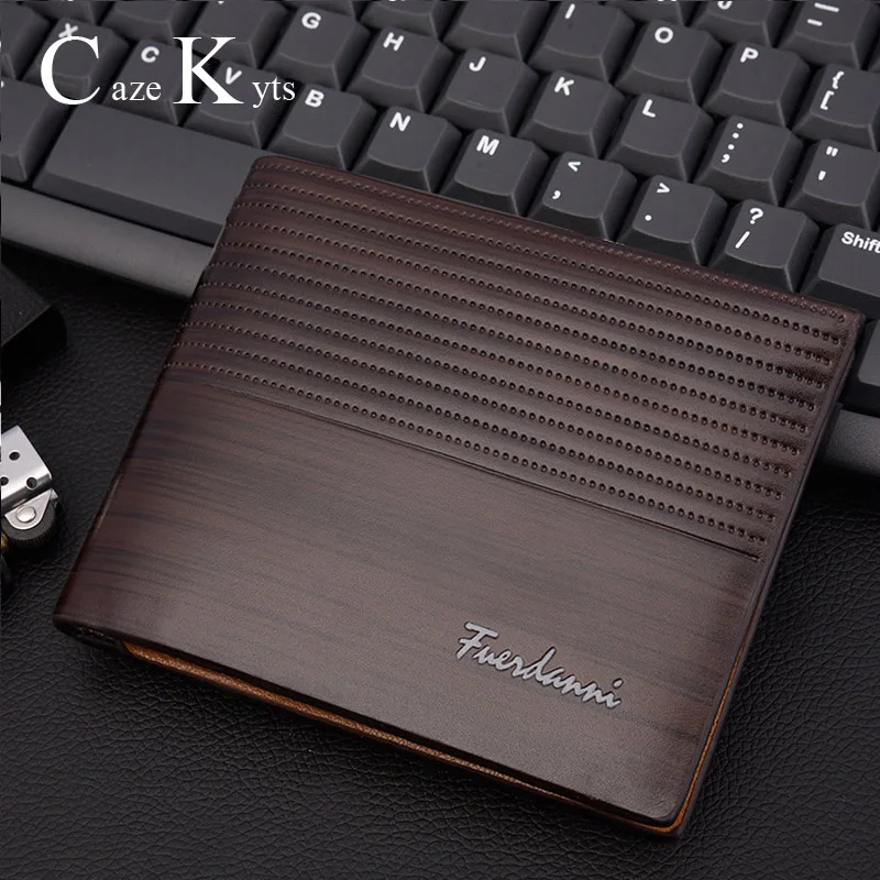 Большой Вместительный бумажник новый мужской короткий кошелек европейский и