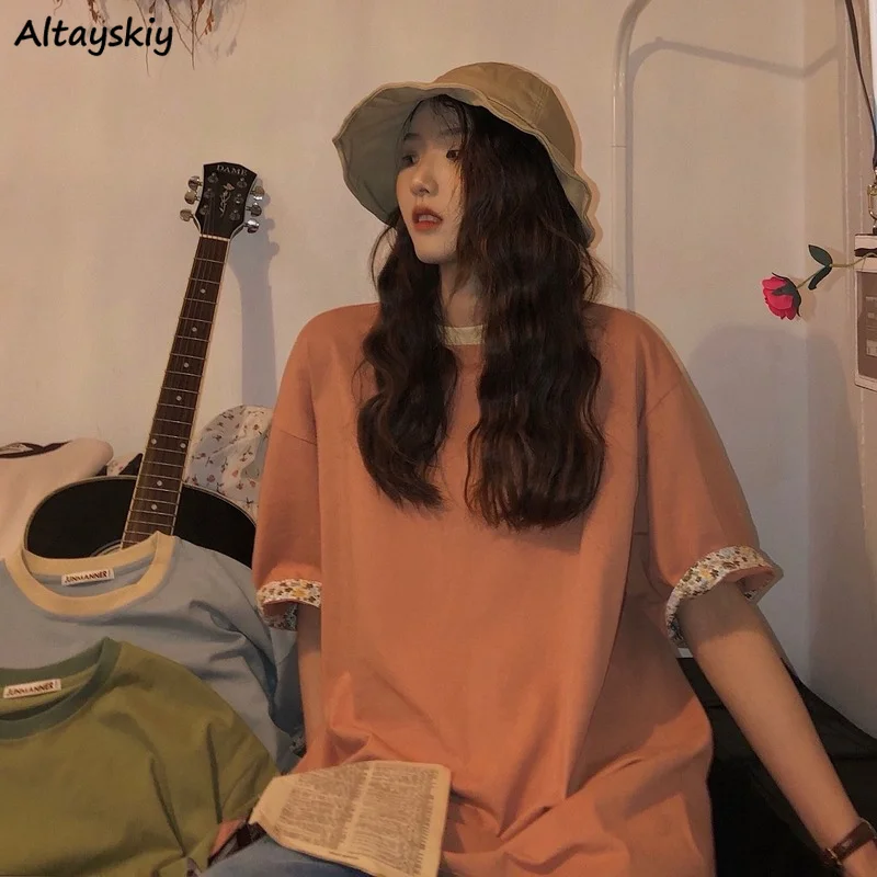 

Футболка женская свободного покроя, уличная одежда, Топ с длинным рукавом, в стиле Харадзюку, для колледжа, BF, на лето