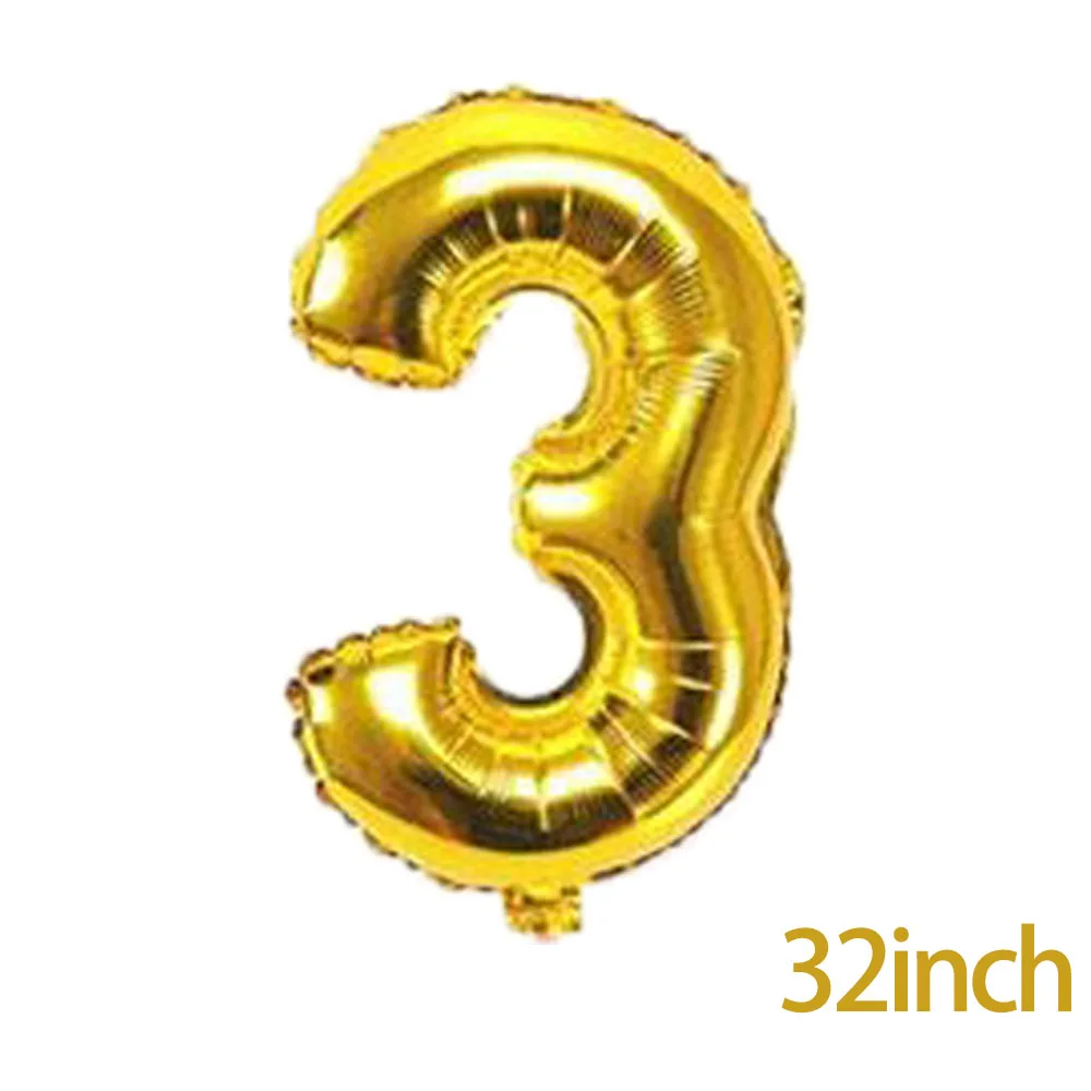 Воздушные шары с цифрами 32 дюйма детский душ гелиевый воздушный шар из фольги