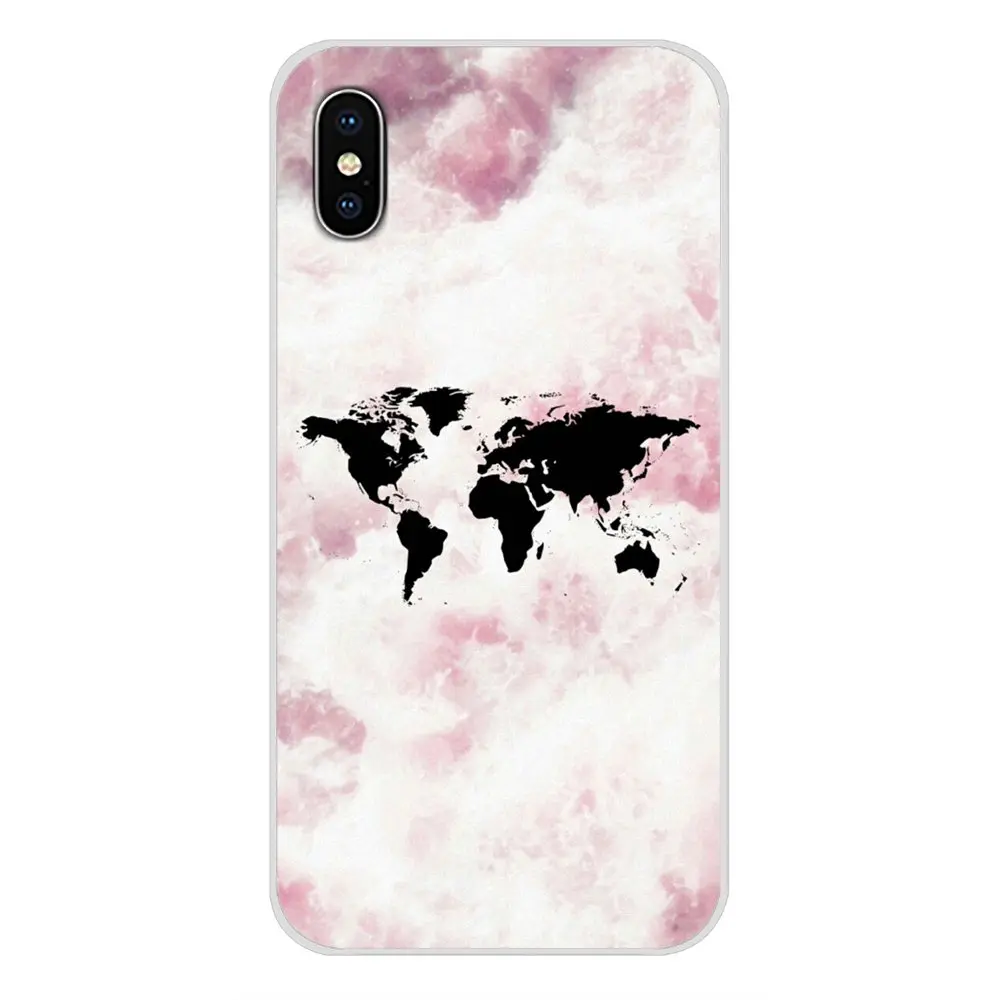 Для Apple IPhone X XR XS 11Pro MAX 4S 5s 5C SE 6S 7 8 Plus ipod touch 5 6 Карта мира план Путешествия Аксессуары
