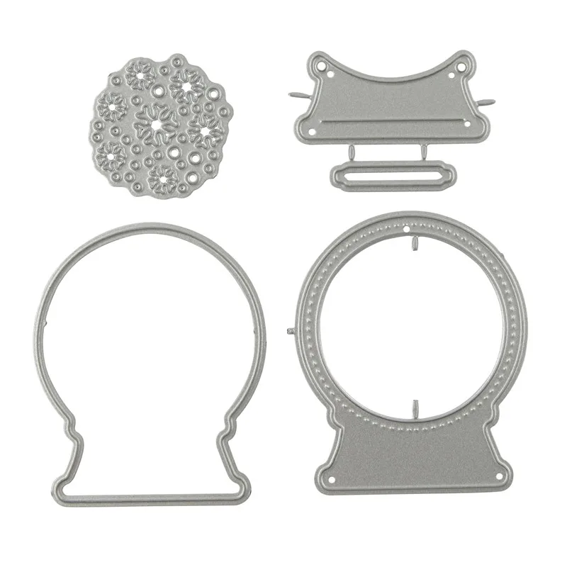 Diy рождественская высечка мяч Снежинка ремесло трафареты штамповка шаблоны