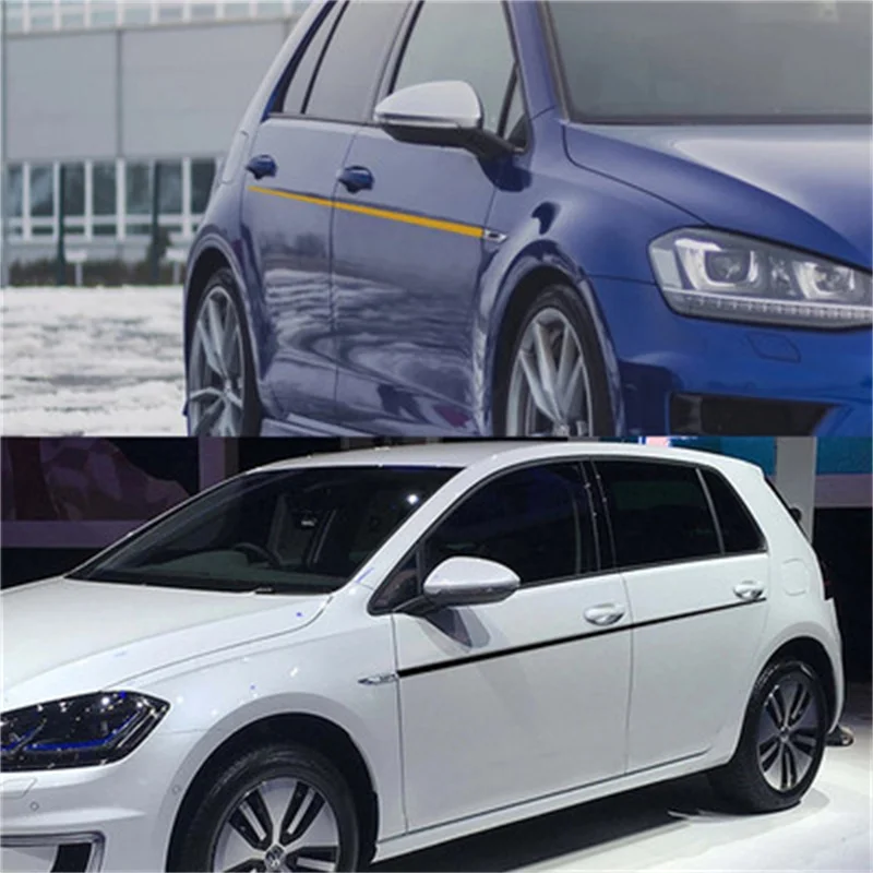 2 шт. для Volkswagen VW Polo Golf автомобильные наклейки на талию дверь боковая юбка длинные