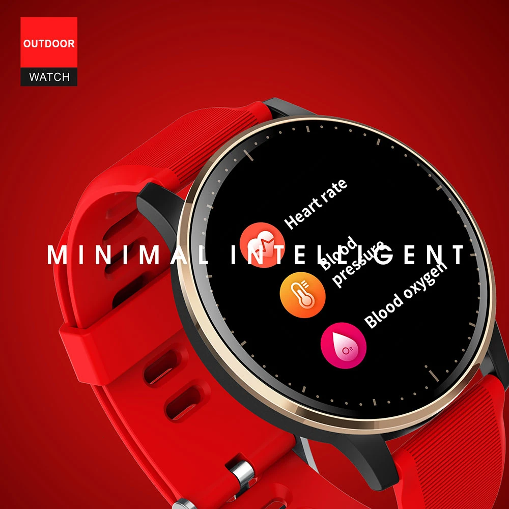 LOKMAT Bluetooth умные часы спортивные мужские водонепроницаемые монитор сердечного