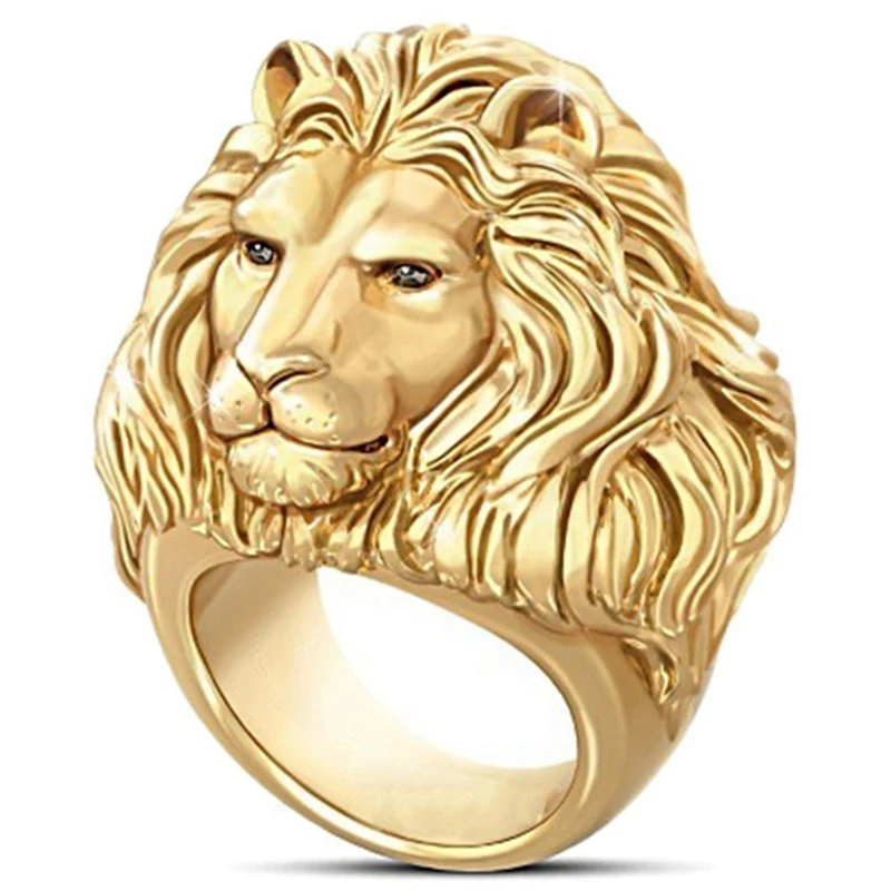 Кольцо в стиле хип хоп для мужчин и женщин ювелирное изделие африканском луг Лев
