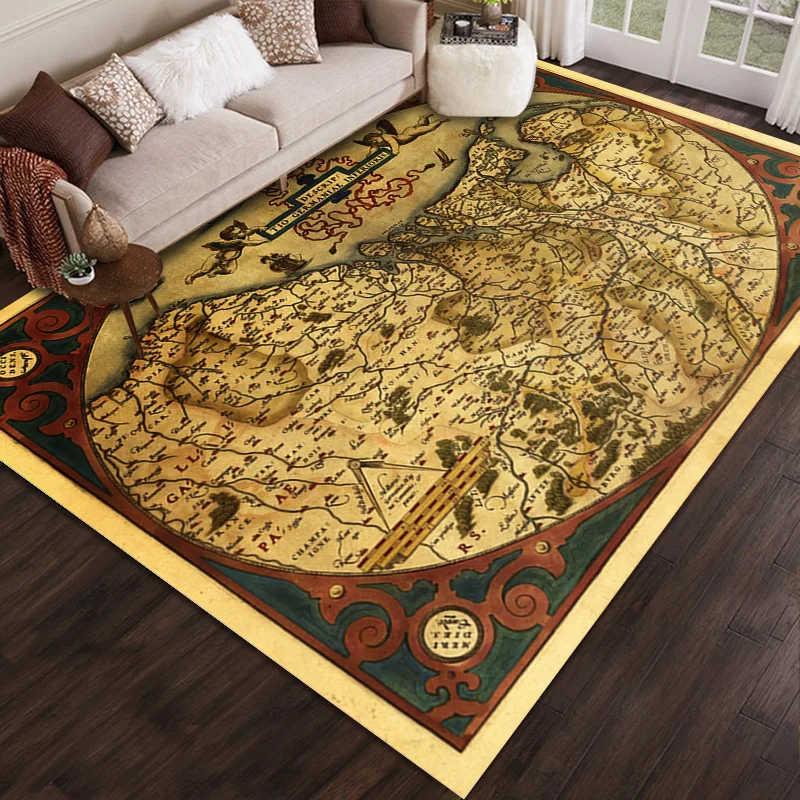 

Nordic Style 3d Printed Map Home Carpet In The Living Room Rug Bedroom Sofa Mat Room Decor Bed Room Carpet Modern Lounge Rug