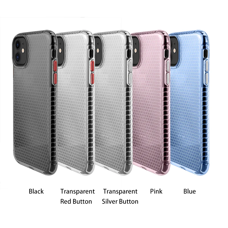 Чехол с Сотами для iPhone 11 Pro XR XS Max 6S 7 8 Plus ультратонкий прозрачный противоударный