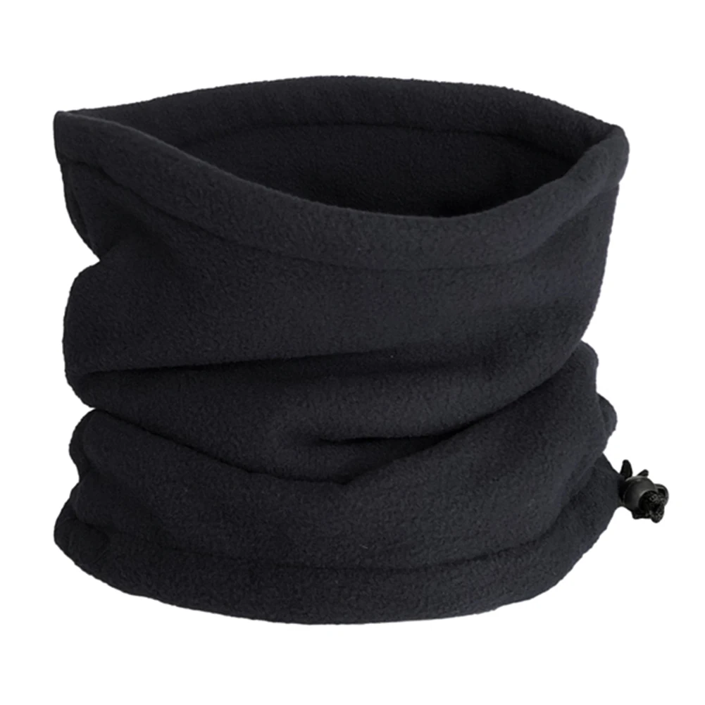 

Unisex Winter Thermal Neck Warmer Fleece Winter Scarf Tube With Drawstring Snowboard Warmer Face Mask Beanie Hats #40