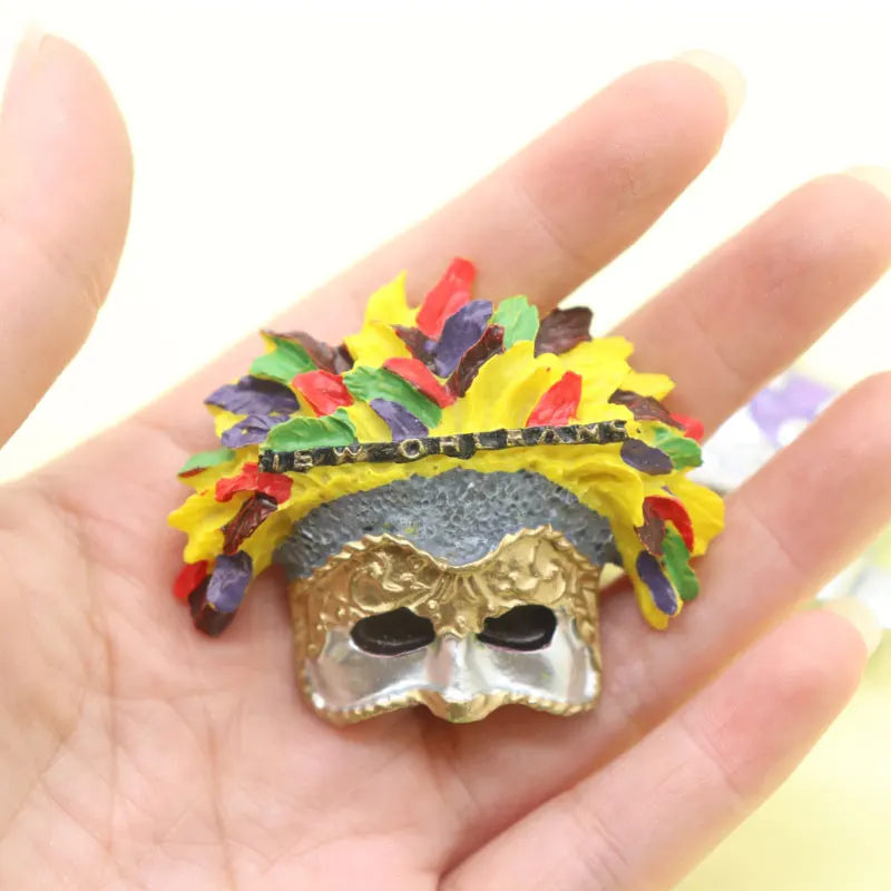 Магнитная печать на холодильник crwon Дания сувенир красочная маска Кухонное