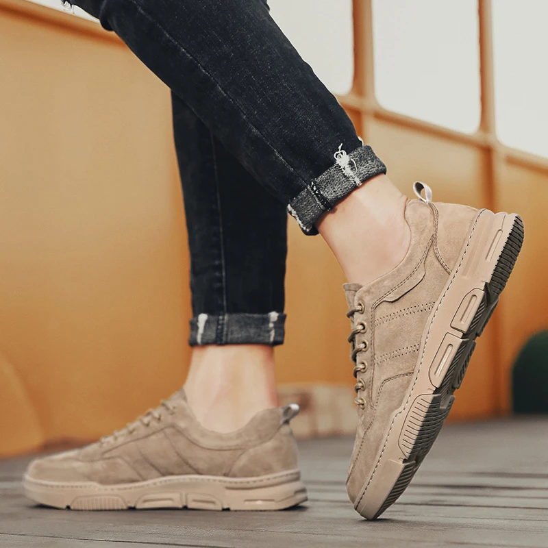 Кожаные туфли мужские повседневные оксфорды на шнуровке высококачественные