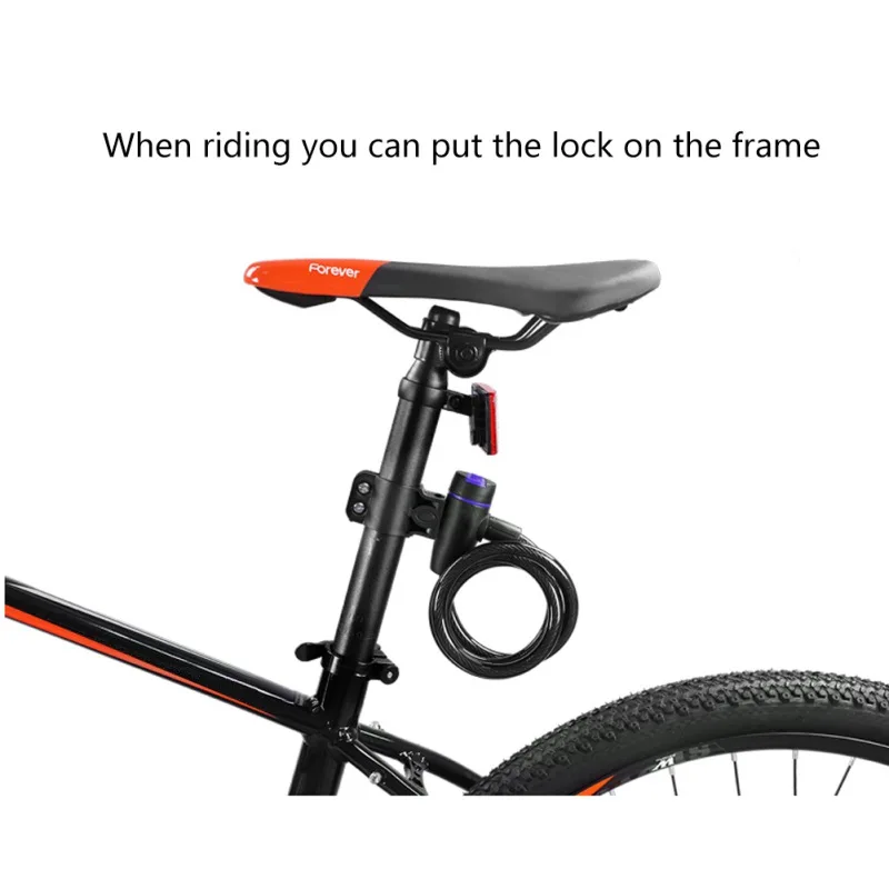 

Anti-theft Bicycle Lock ountain Bike Chain Lock with Key Wire Ring Mountain Bike Accessories Bicycle Lock Bike