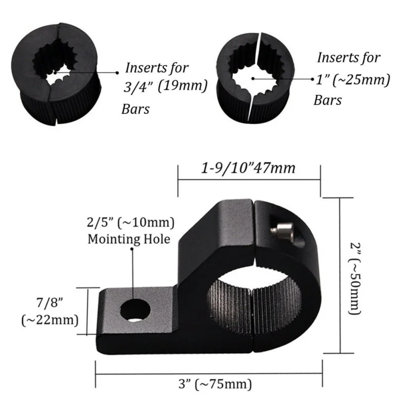 2шт Монтажный кронштейн противотуманный светильник для вождения Универсальный