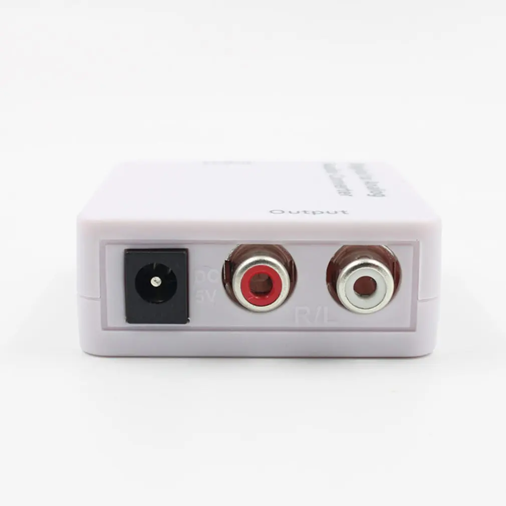 Цифровой оптический Toslink SPDIF коаксиальный аналоговый аудиоконвертер RCA адаптер