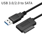 Кабель-переходник с USB 2,0 на Mini Sata II, 13-контактный кабель-преобразователь для ноутбука, CDDVD, ROM, адаптер для привода Slimline для ноутбука