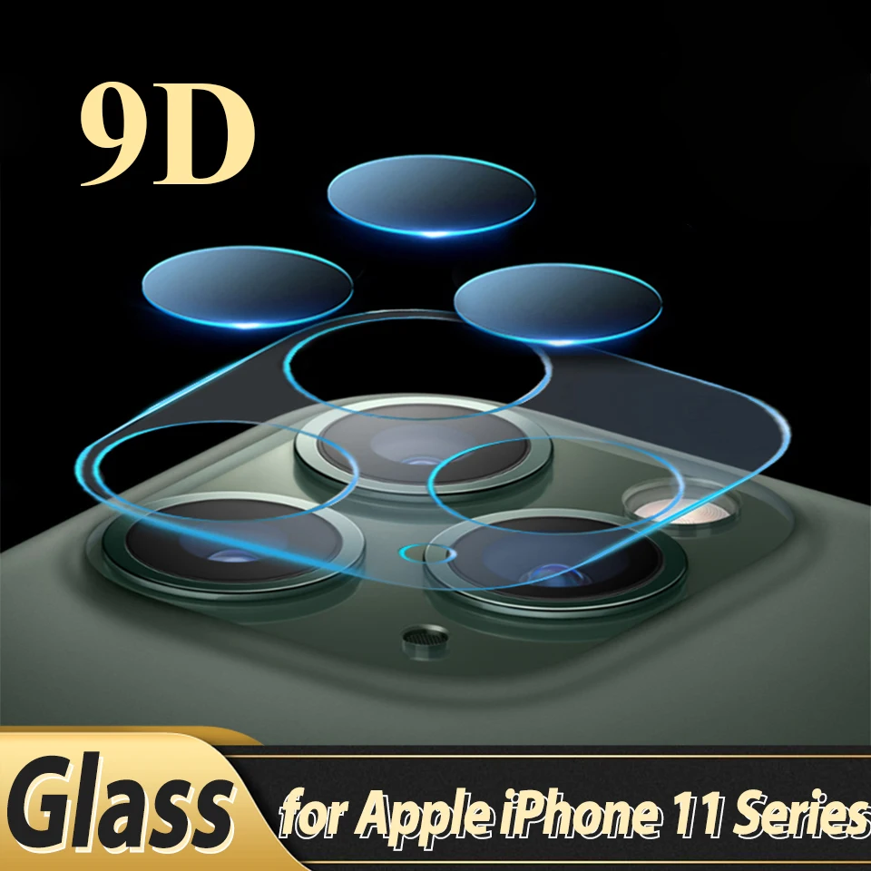 Закаленное защитное стекло 9D для объектива камеры iPhone 11 12 Pro max|Защитные стёкла и