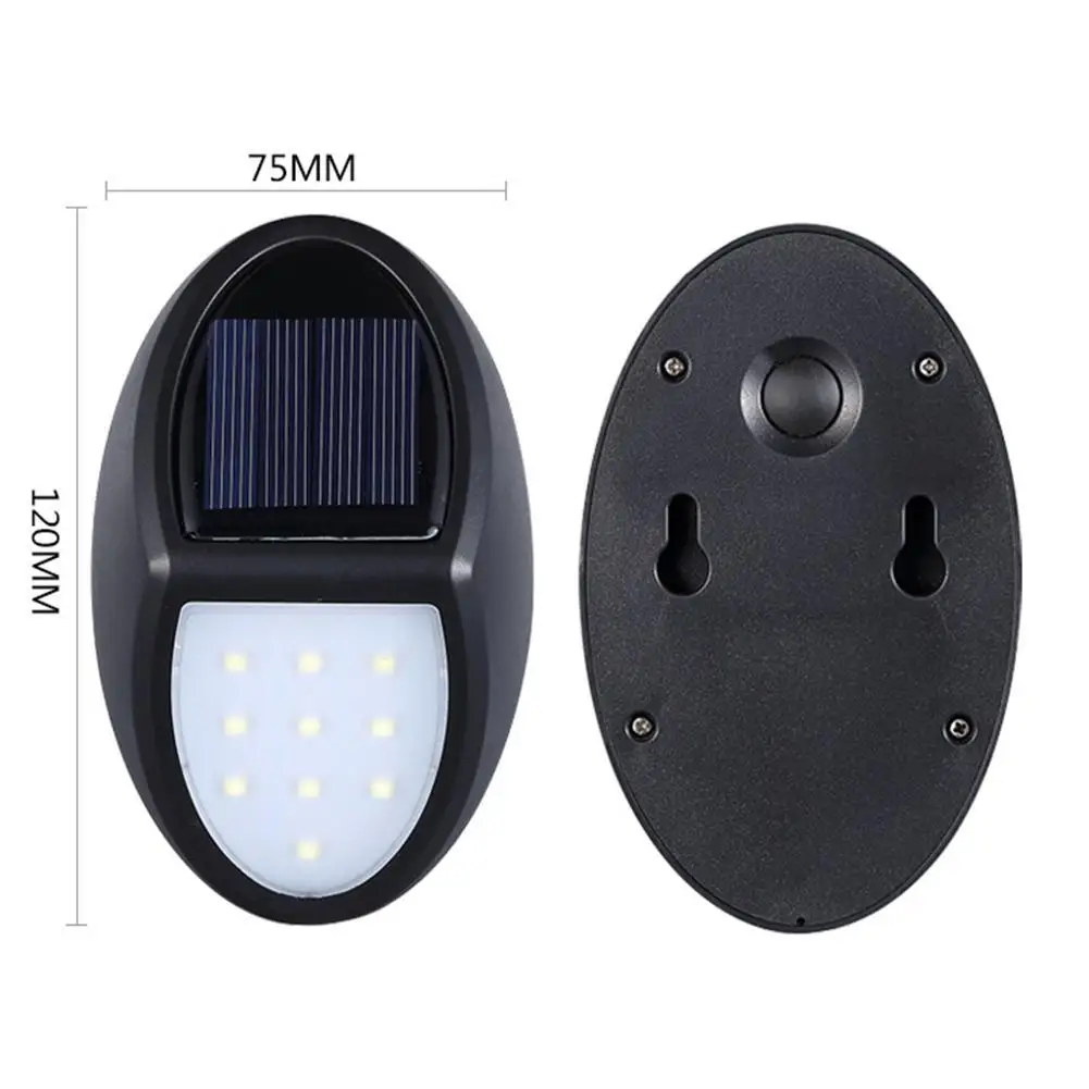 

Solar Wall Light 10LED IP65 Waterproof Solar Powered Porch Lamp Garden Security Outdoor Light Light Wall Wall Lamp Q1L4