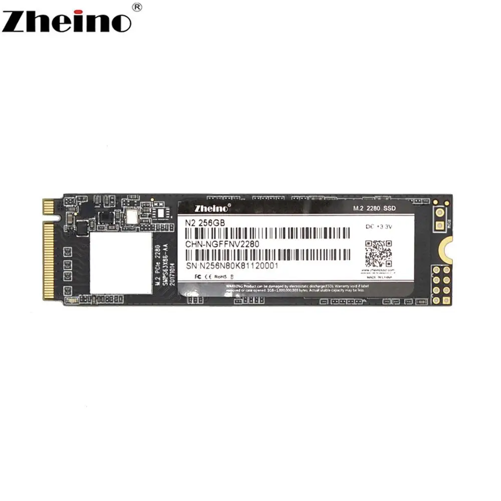 Zheino SSD M.2 PCIe N2 256 ГБ NVMe 2280 мм для ноутбука Внутренний твердотельный жесткий
