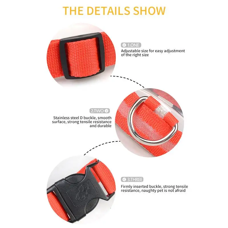 Ошейник для собак с зарядкой через USB перезаряжаемый светодиодный мигающий