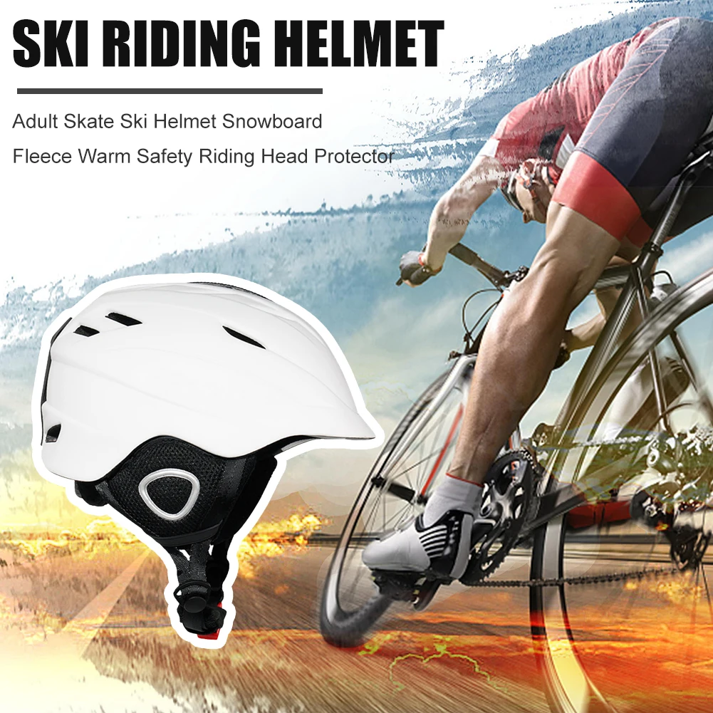 

Keep Warm Skate Ski Helmet Adult Snowboard Helmet Ski Goggle Helmet Sports Safety Integrally-Molded Skiing Snow Helmet