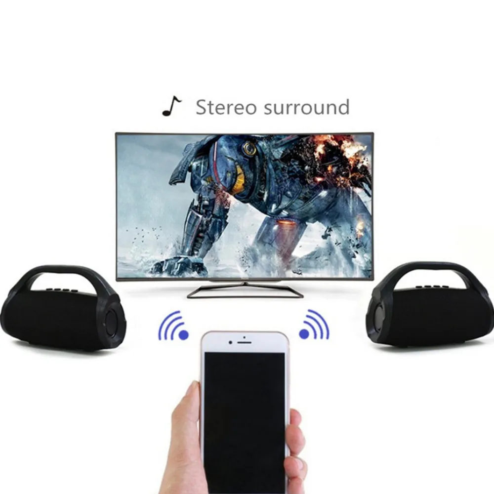 Портативный Открытый бум коробка мини беспроводная Bluetooth Колонка HiFi стерео