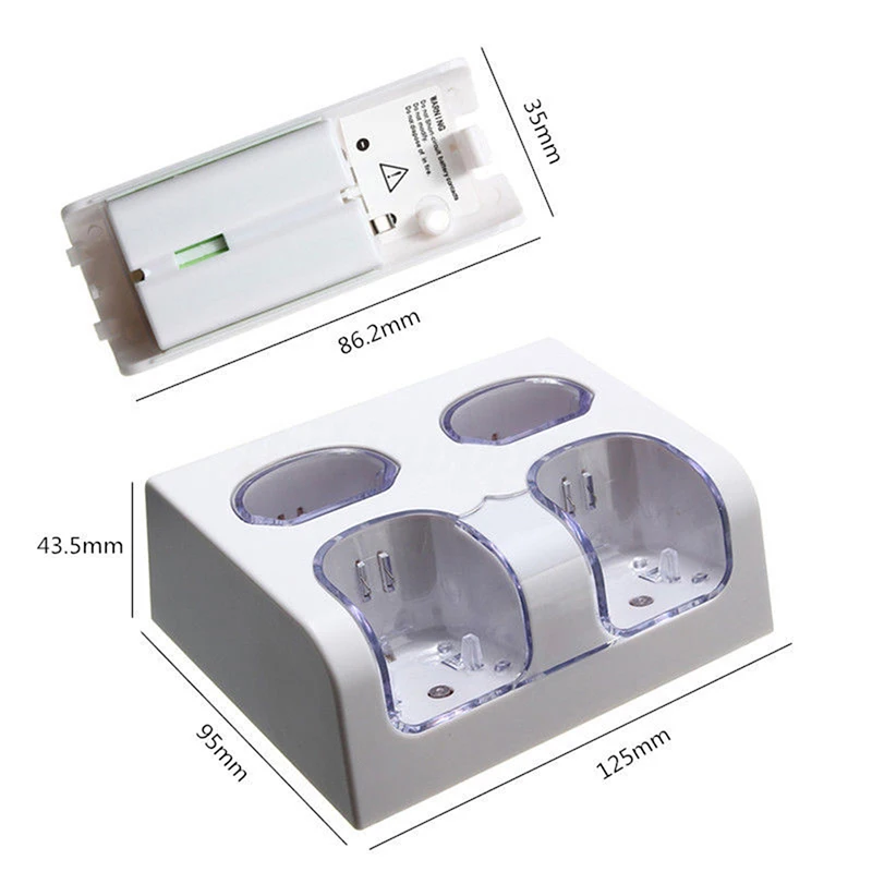 4x 2800mAh Replacement Rechargeable Battery Pack Charger Dock Station for Nintendo Wii Remote | Электроника