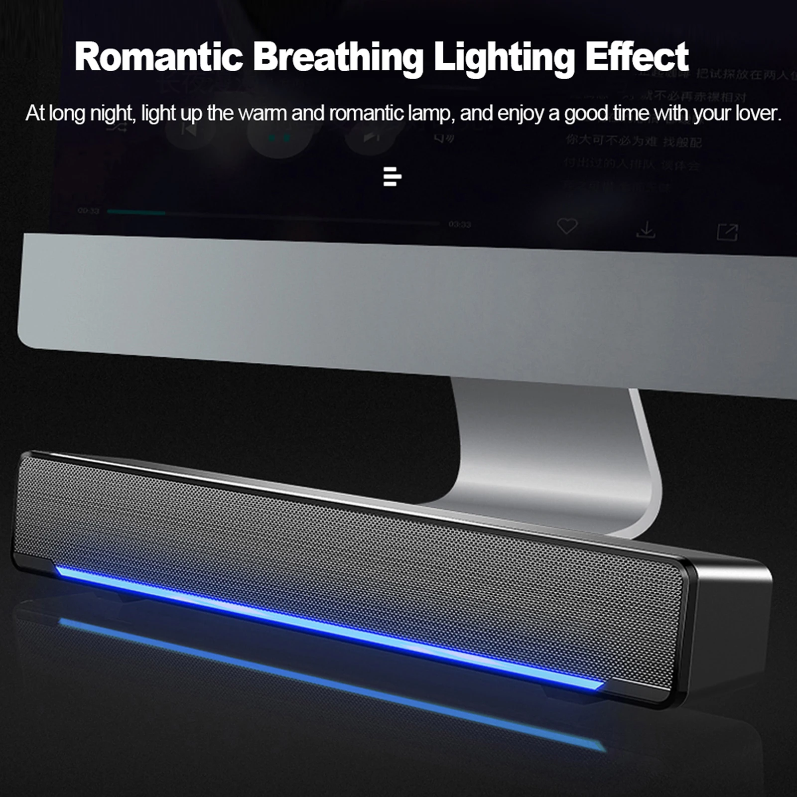 Для сада V-196 USB Проводная мощный компьютер Динамик бар стерео динамик сабвуфера