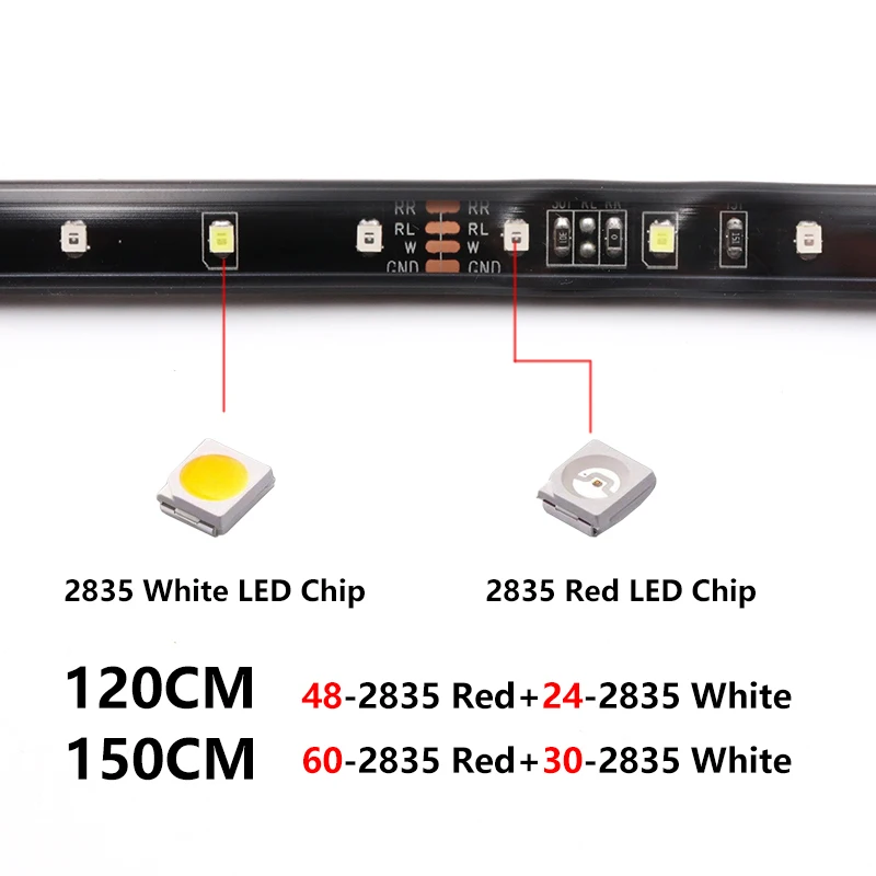 Грузовик багажника указатель поворота светодиодный светильник бар 120 см 150 белый