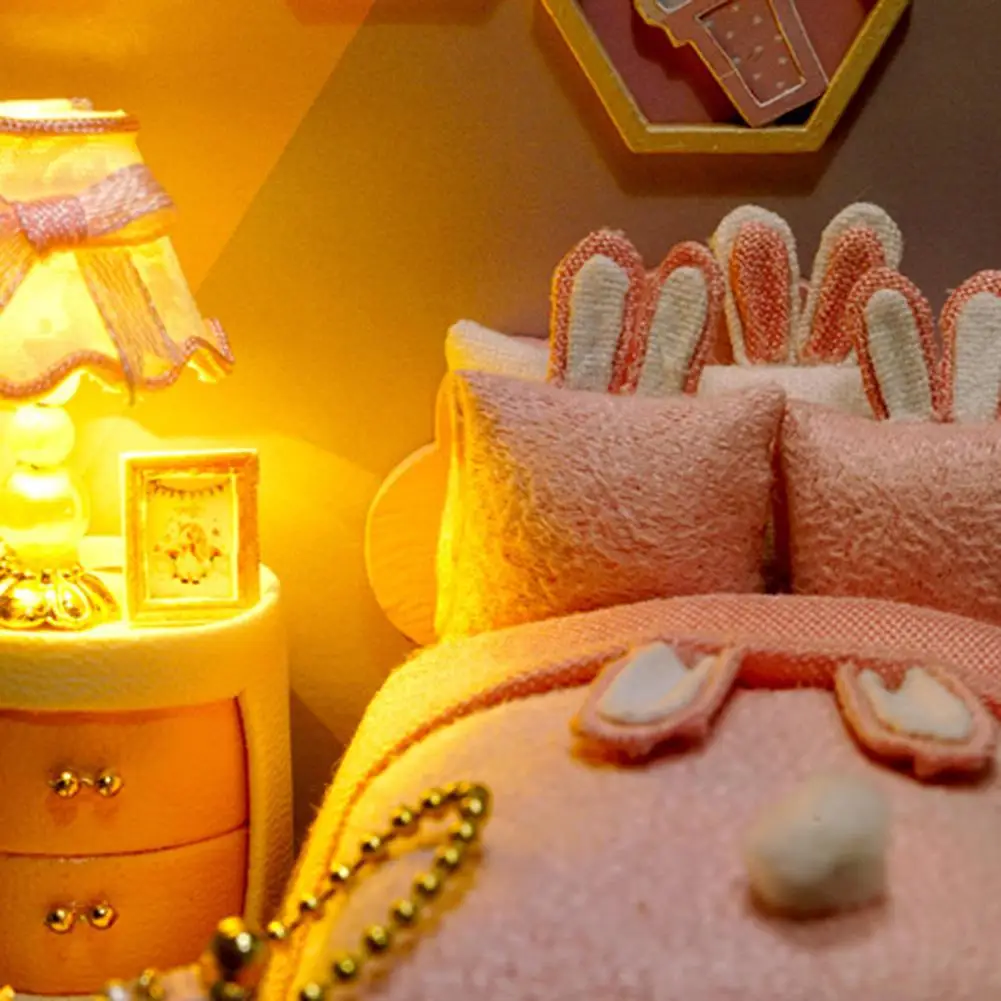 DIY кукольный домик деревянные кукольные домики миниатюрный мебельный набор со