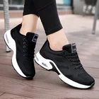 Мужские спортивные кроссовки с воздушной подушкой, модные черные кроссовки для девушек на платформе, женские кроссовки
