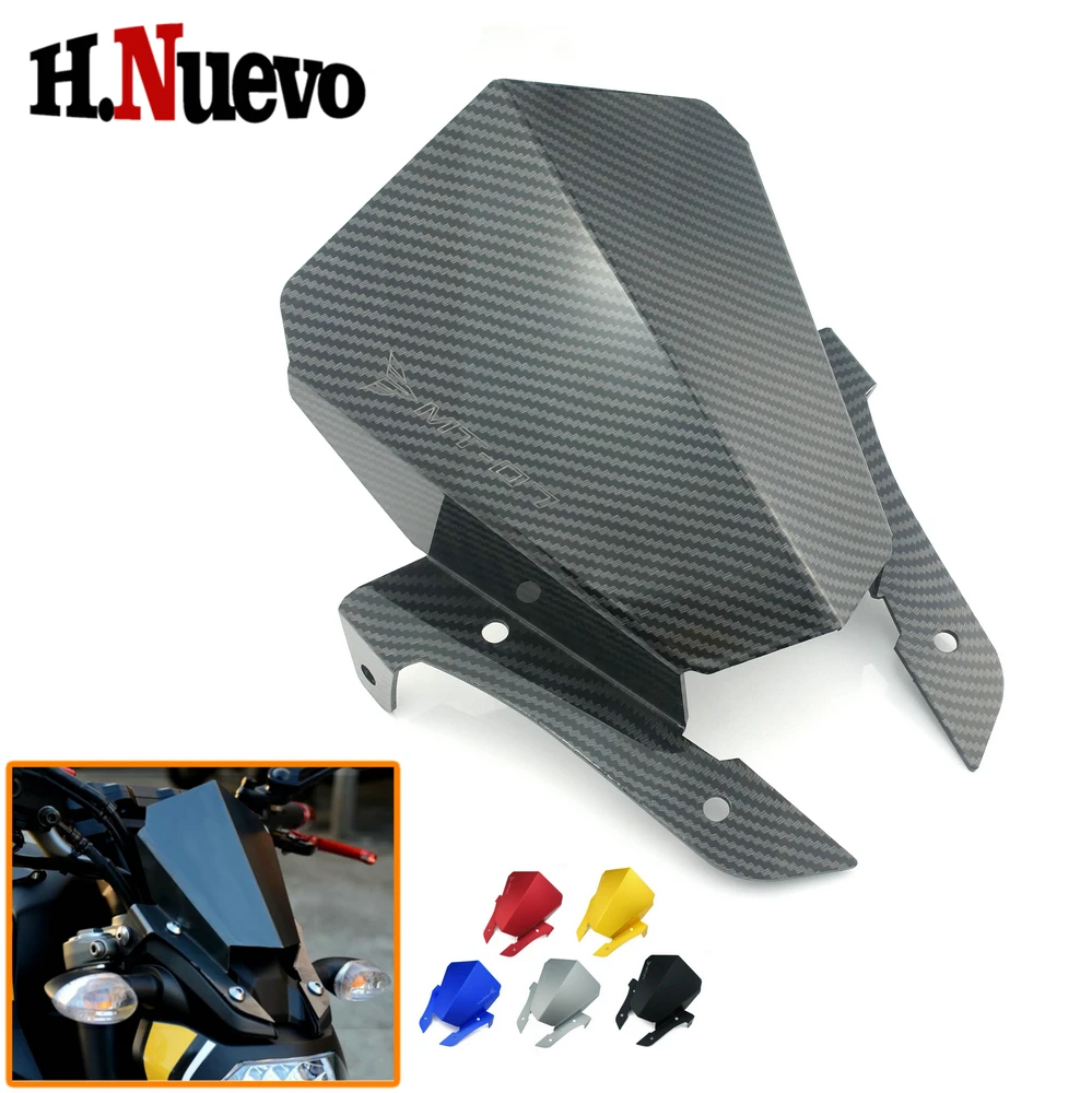 

Для Yamaha MT07 FZ07 FZ-7 2017 2016 2015 2014 2013 углеродный черный отражатель ветрового стекла MT07 2017 MT 07 Moto FZ07 2017 FZ 07 2016