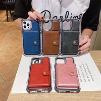 luxury shining slim fit leather case for iphone 13 12 mini 12 11 pro xs max 8 7 plus xr x wallet card solt bag stand holder cov
