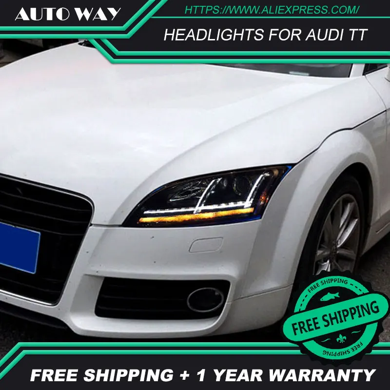 Автомобильный Стайлинг Головной фонарь чехол для Audi TT 2006 2014 lefar светодиодные фары