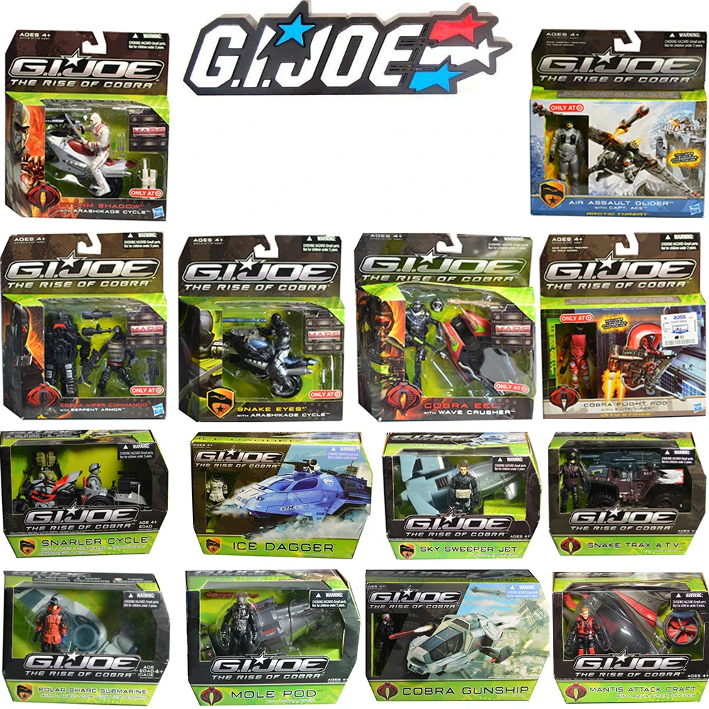 

Hasbro Original Gijoe Roc Movie Series Traffic Tool Anime Figures Storm Shadow Speed Boat Panzer Kids Gift Collection Model Toy